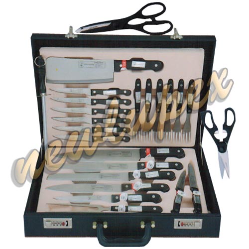 SET 24pz COLTELLI DA CUCINA PER 6 PERSONE COLTELLI E FORCHETTE VON