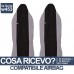 Coprisedili In Ecopelle Smart Fortwo - Terza Serie W453 (dal 2014) - Bicolore Grigio Scuro - Nero