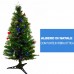 Albero Di Natale Con Fibra Ottica Multicolor 150cm 170 Punte