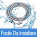 Flessibile Doccia in Acciaio Inox 2m  Anti-torsione Modello Universale