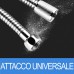 Flessibile Doccia in Acciaio Inox 1,5 m  Anti-torsione Modello Universale Mod:16061