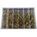 KIT 50 PCS PERNI DI FISSAGGIO CON BLOCCAGGIO ASSIALE VARIE MISURE CON CUSTODIA IN PLASTICA 