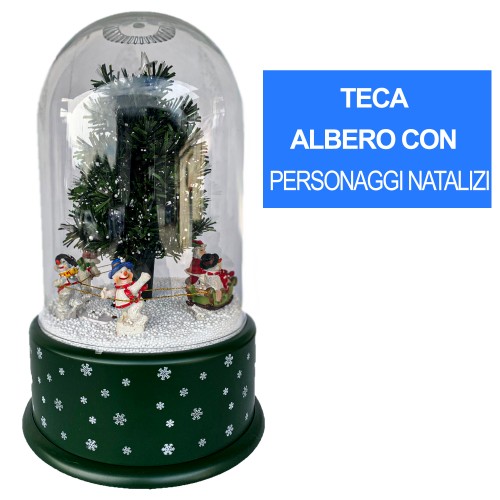 TECA TEMA NATALIZIO CON ALBERO DI NATALE E NEVE TECA DI NATALE 23036OS