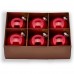 Set 6 Palline Di Grandi Dimensioni Per Decorare Il Tuo Albero In Rosso Natalizio 