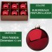 Set 6 Palline Di Grandi Dimensioni Per Decorare Il Tuo Albero In Rosso Natalizio 
