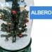 Teca Tema Natalizio Con Albero Di Natale Con Palline E Neve Con Musica Natalizia