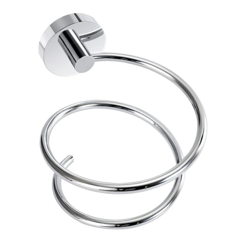 Mensola Per Asciugacapelli Design A Spirale Montaggio A Parete Con Viti Facile Da Installare Mod: 33059