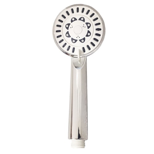 SOFFIONE DOCCIA BAGNO GETTO FISSO CON RIFINITURA CROMATA ANTICALCARE MONOGETTO DIMENSIONI 22cm DIAMETRO 10cm cod. 16021