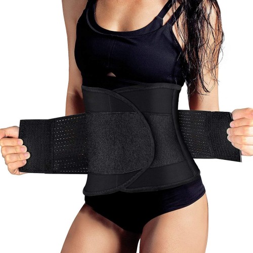 Fascia Elastica Lombare Regolabile Per Alleviare Dolori Alla Schiena Taglia:L Colore: Nero