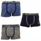 Pack 6 Boxer Bimbo Navigare In Tinta Unita Color Grigio Scuro Navy E Jeans 810zb