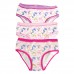 Pack 6 Slip Bimba Stampa Unicorni Intimy Girl In Cotone Colori Assortiti B407