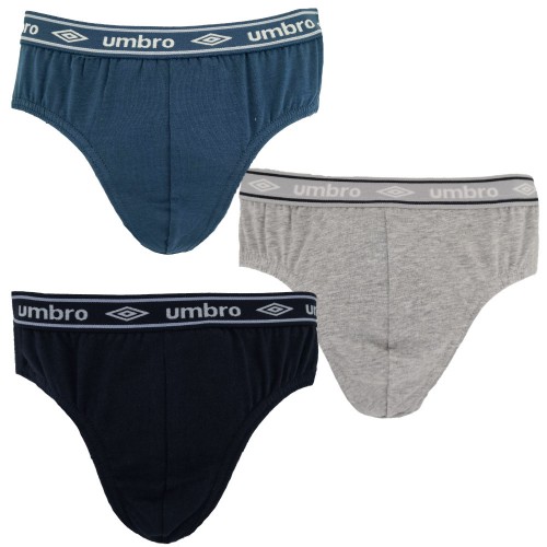 Pack Slip Bimbo Umbro Underwear In Cotone Elasticizzato Elastico Con Scritta 800
