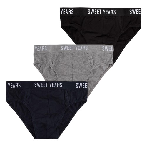 SLIP UOMO SWEET YEARS COLORI ASSORTITI TAGLIA M A XXL PACK DA 3 O 6 PZ MOD:913