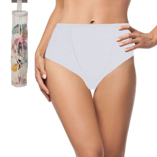 Pack 6 Slip Donna Contenitive Snelly Bianche + Organizer Calzini Omaggio V135