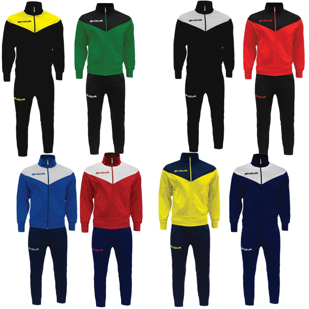 Sporting Goods Givova Venezia Tuta da Ginnastica TR030-0204 Azzurro/Blu  Navy Fitness, Running \u0026 Yoga