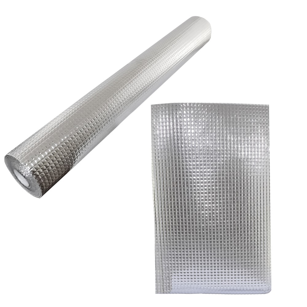 Foglio Alluminio Multifunzione Cucina Tappeto Protezione Mensole 45x200cm dfh 