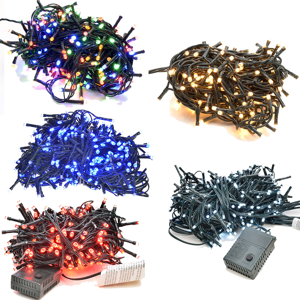 Decorazioni Natalizie A Led.Luci Decorazioni Natalizie A Led Risparmio Energetico Con Centralina Vari Effetti E Colori