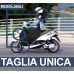 Telo Coprigambe Felpato Universale per Scooter e Moto Regolabile Impermeabile e Antivento (Modello A)