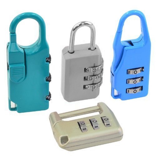 Lucchetto Con Chiusura A Combinazione Per Trolley Da Viaggio 4pz