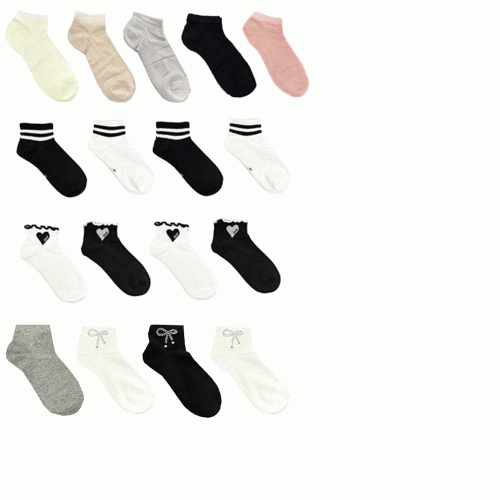 Calzini In Cotone alla caviglia Tg: 35-40 Modelli diversi: 