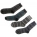 SET CALZINI UOMO MEZZA GAMBA COTONE LEGGERO FANTASIA RIGHE COLORI MIX TAGLIA 40-46 MOD. YC184