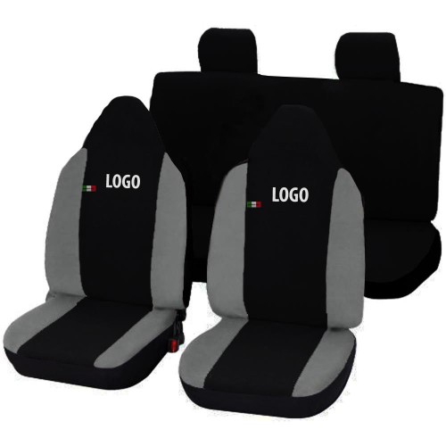 Coprisedili Auto Bicolore Nero - Grigio Chiaro Coprisedili Auto Bicolore Nero - Grigio Chiaro