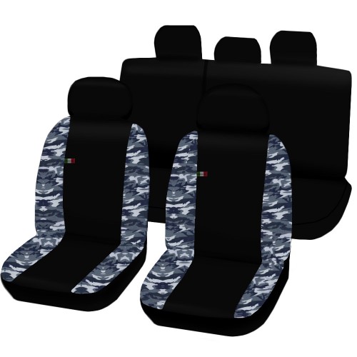 Coprisedili Subaru Forester Bicolore Nero - Mimetico Blu Coprisedili Subaru Forester Bicolore Nero - Mimetico Blu