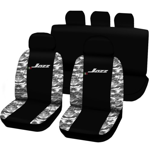 Coprisedili Honda Jazz Bicolore Nero - Mimetico Chiaro Coprisedili Honda Jazz Bicolore Nero - Mimetico Chiaro