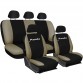 Coprisedili Fiat Panda In Ecopelle Con Posteriore Intero Nero - Beige