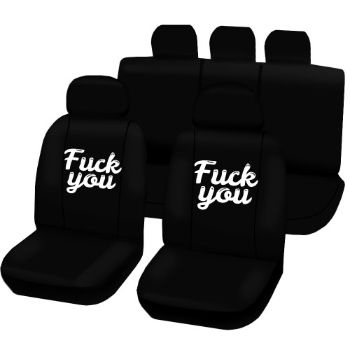 Coprisedili Universali Per Auto Con Disegno Stampato - N.10 Fuck You