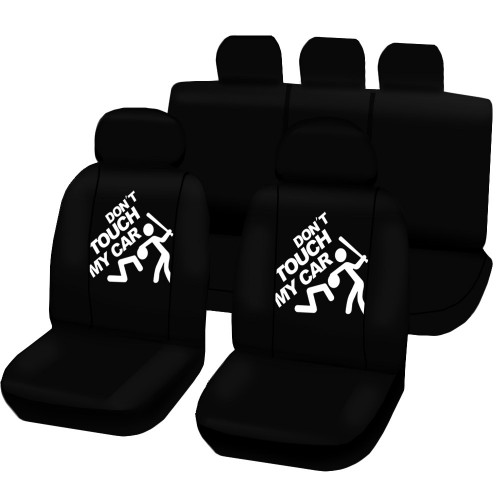 Coprisedili Universali Per Auto Con Disegno Stampato - N.2 Don't Touch My Car Coprisedili Universali Per Auto Con Disegno Stampato - N.2 Don't Touch My Car