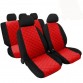 Coprisedili Trapuntati Bicolore - Rosso