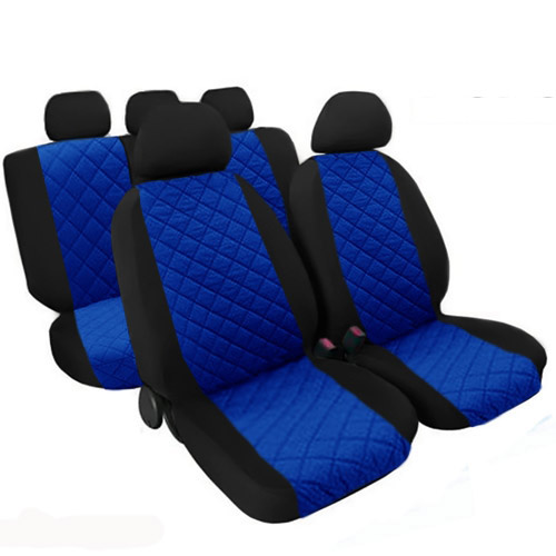 Coprisedili Trapuntati Bicolore - Blu Elettrico Coprisedili Trapuntati Bicolore - Blu Elettrico