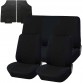 Coprisedili Trapuntato Universali Con Tappetini Gomma - Nero Nero