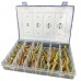 KIT 50 PCS PERNI DI FISSAGGIO CON BLOCCAGGIO ASSIALE VARIE MISURE CON CUSTODIA IN PLASTICA 