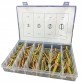 KIT 50 PCS PERNI DI FISSAGGIO CON BLOCCAGGIO ASSIALE VARIE MISURE CON CUSTODIA IN PLASTICA 