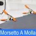 Morsetto A Molla In Metallo Con Punte e Manici In PVC Dimensione 16 cm 