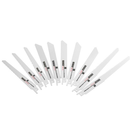 Set Di 10 Lame Da Sega In Acciaio Per Legno E Tubi Metallo_0990