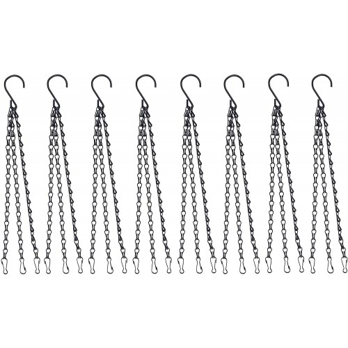 catena con ganci e con clip, 60cm in metallo per appendere fioriere e mangiatoie per uccelli catena con ganci e con clip, 60cm in metallo per appendere fioriere e mangiatoie per uccelli