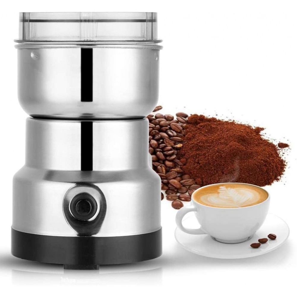 macinacaffè elettrico 300w con lame in acciaio inox macinino inossidabile  coffee grinder per chicchi di caffè