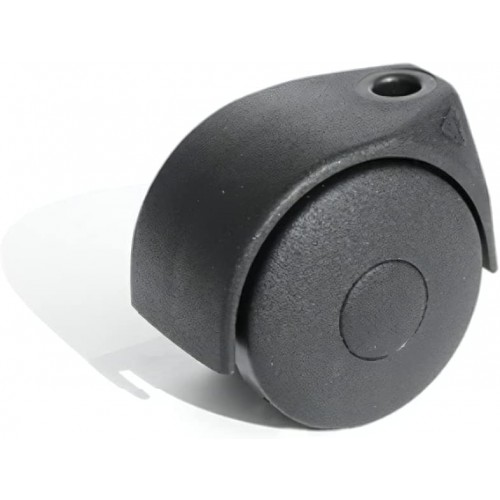 set di 4 rotelle pivotanti per mobile ø50mm con filettatura m8x15 e cuscinetti a sfere, ruote girevoli in gomma colore nero