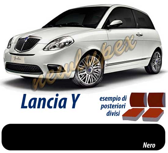 Coprisedili Lancia Ypsilon - Nero